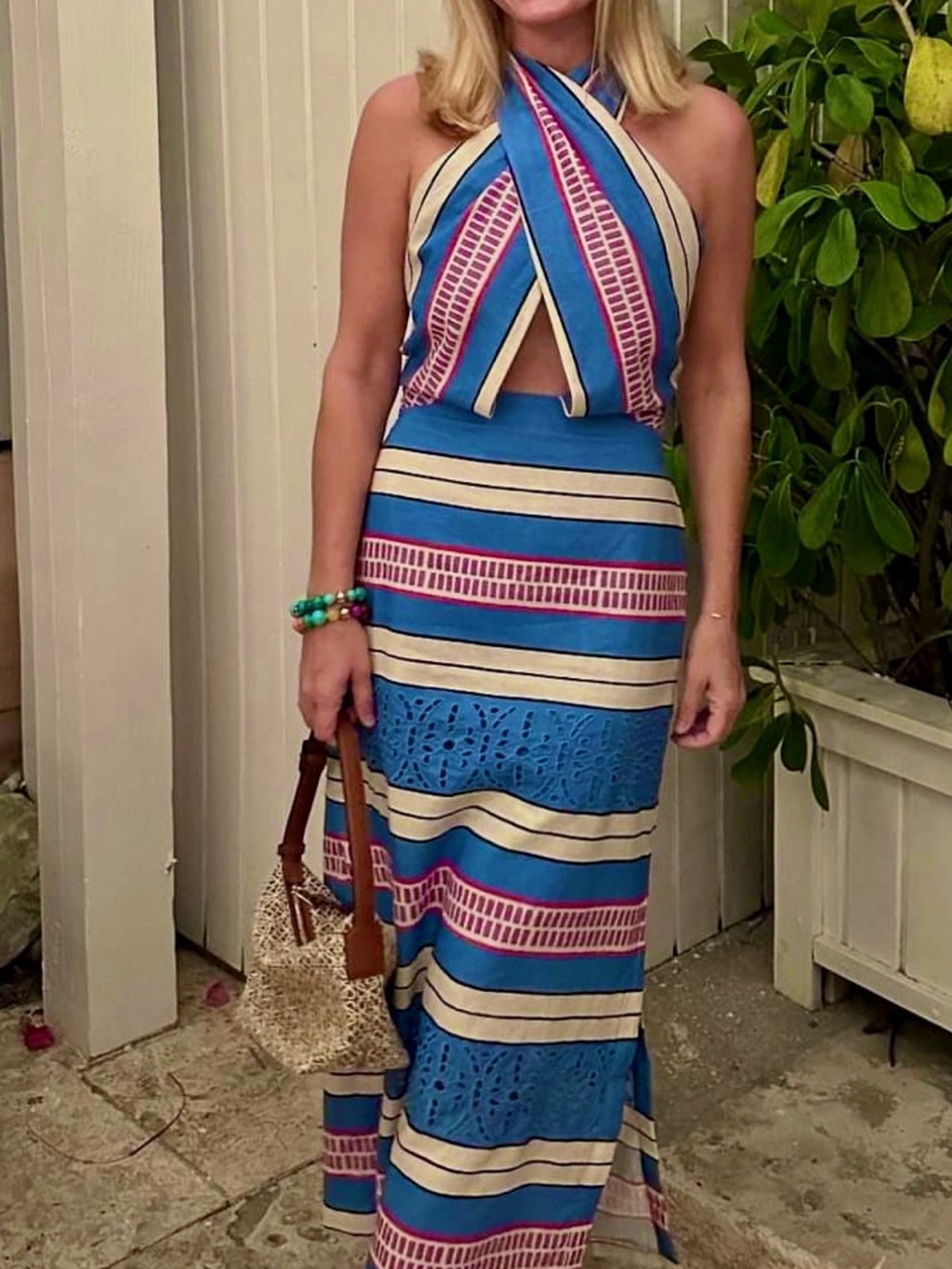 TUCKERNUCK Sorrento Stripe Ames Dress Size M Retail $398 Tuckernuck - Picture 4 of 10